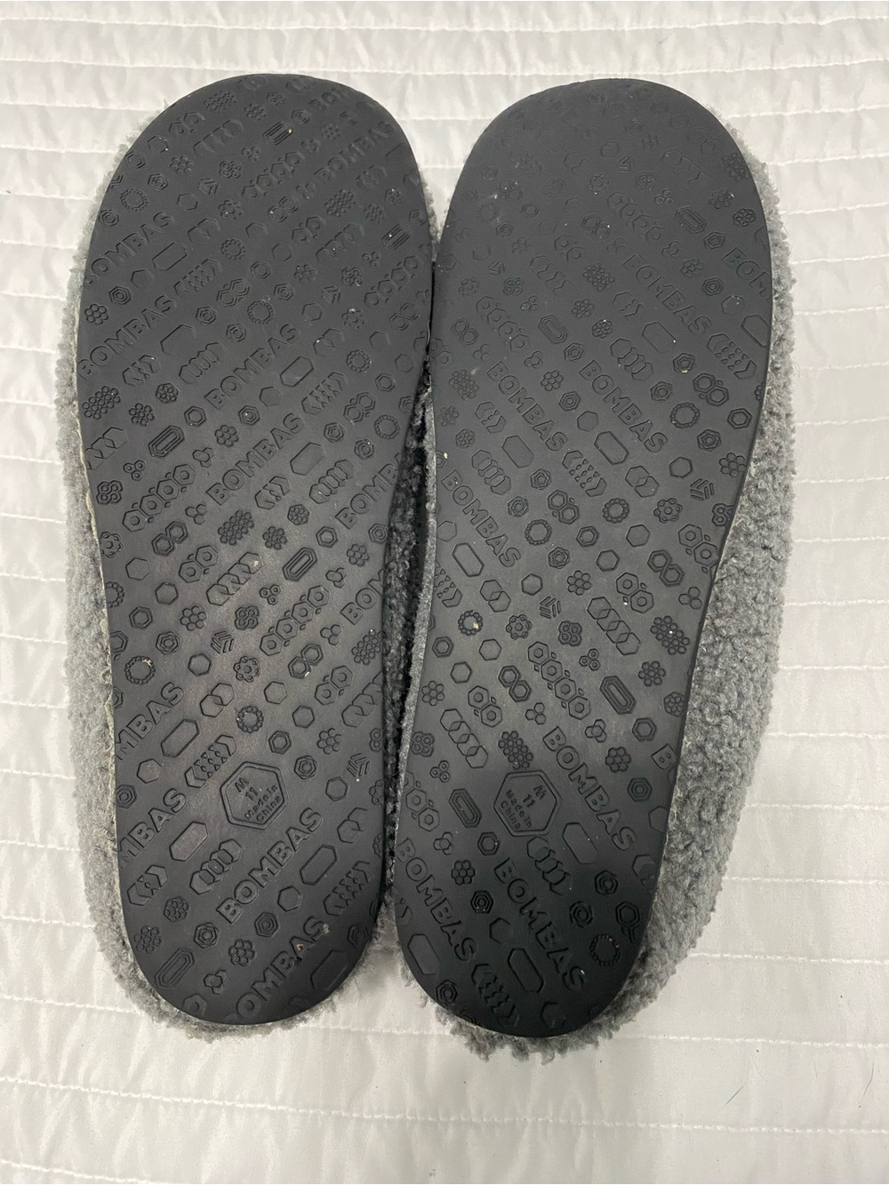 BOMBAS Gray Slippers Men’s Size 11 - Picture 8 of 9